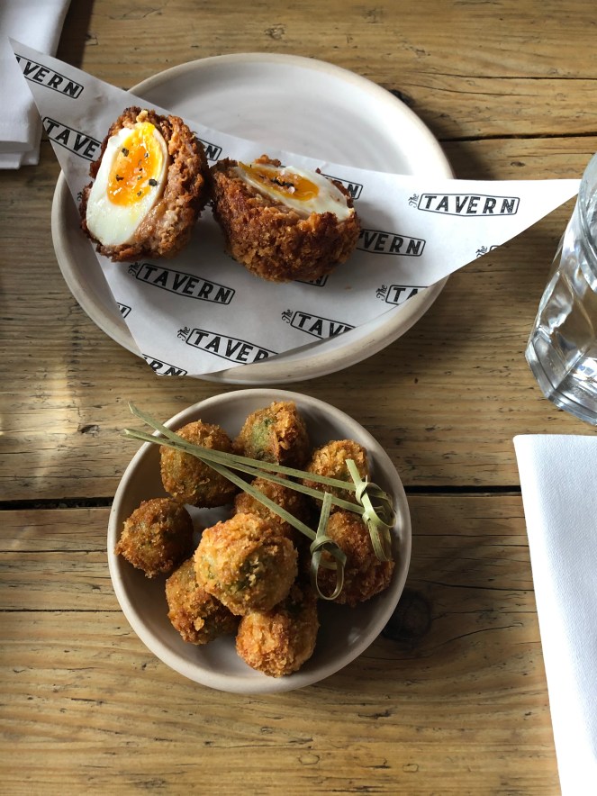 Deep fried olives The Tavern Cheltenham