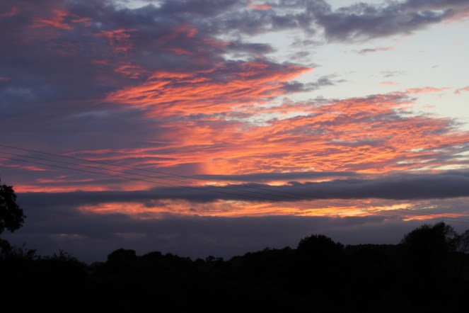 Autumn sunset in the UK