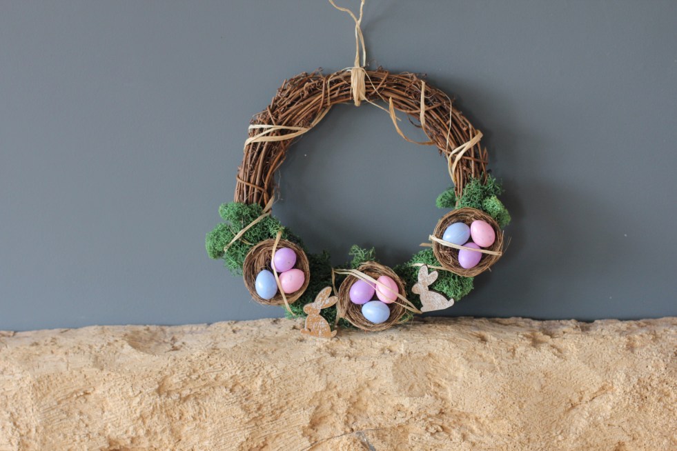 mini easter wreath