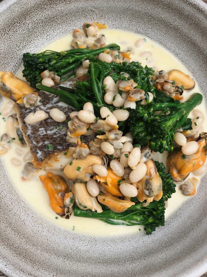 The hake, Ebrington Arms, Chipping Campden