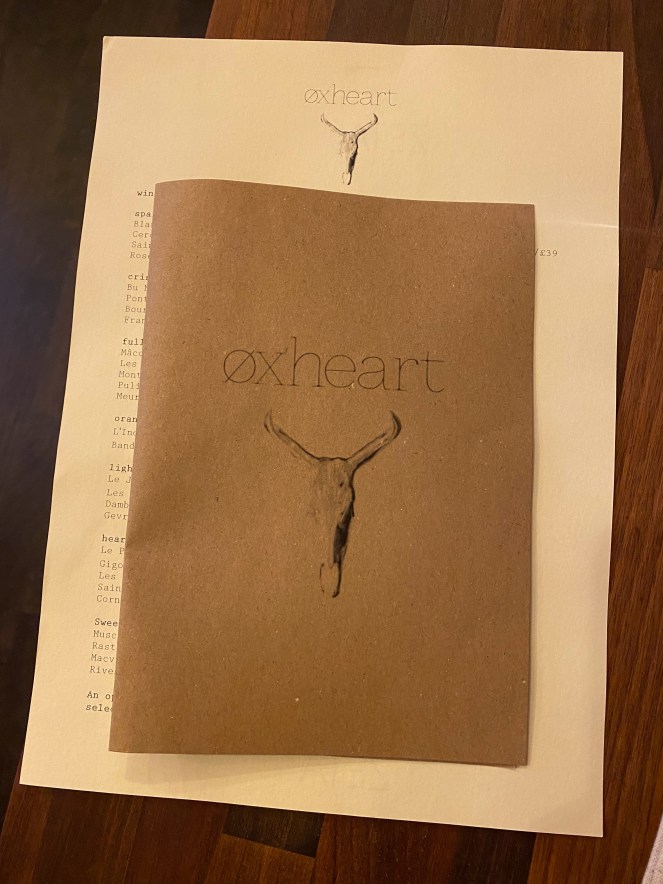 Oxheart restaurant Long Compton