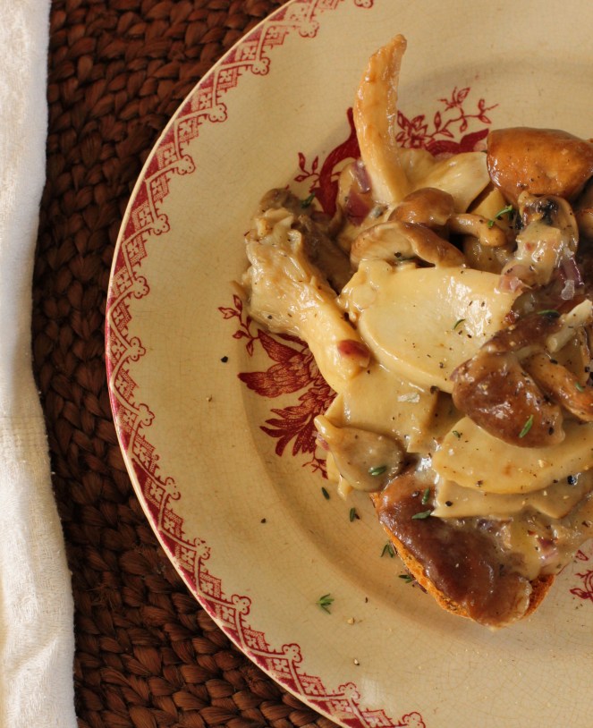 wild mushrooms on toast recipe