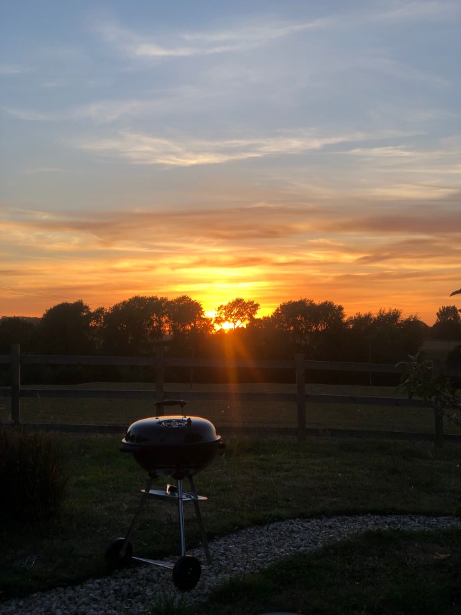 summer sunset in the cotswolds